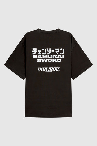 Dim Mak and Chainsaw Man - Samurai Sword Oversize Graphic Tee