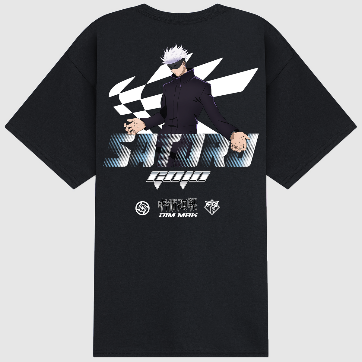 Dim Mak x Jujutsu Kaisen - Gojo Racer Tee - Black – DIM MAK COLLECTION