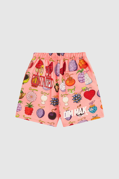 Dim Mak x One Piece - Devil Fruit Shorts - Pink