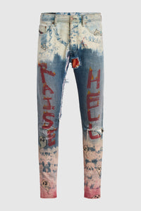 Raise Hell DMMK Bleached Jeans #34