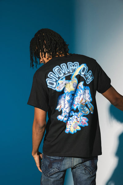 Dim Mak x Digimon - Gabumon Evolution Tee - Black