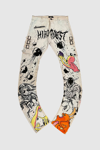 AOKI 1OF1 HIROQUEST ALL THE MONSTERS WHITE JEANS #825