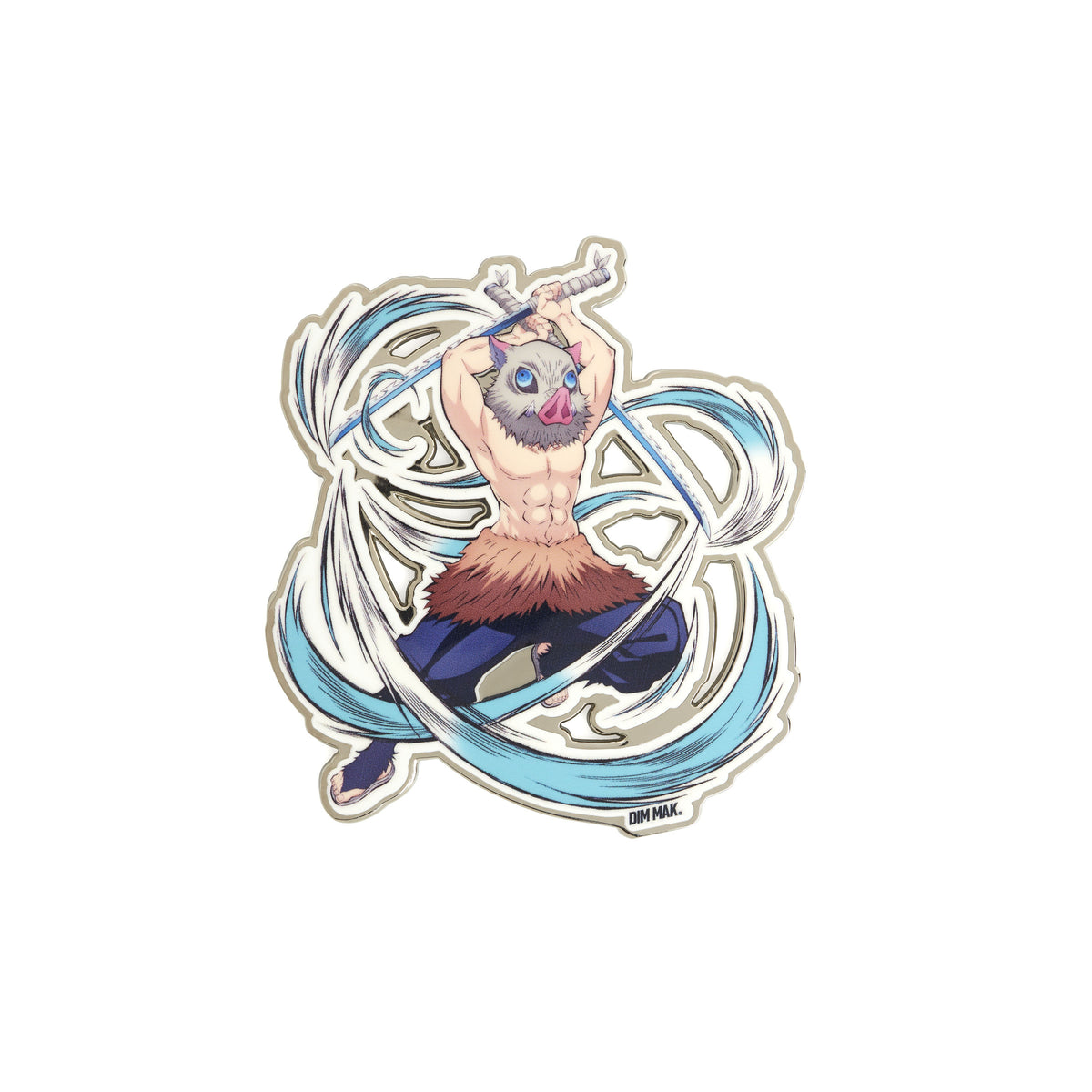 Dim Mak x Demon Slayer - Inosuke Blue Beast Breathing Pin – DIM MAK ...