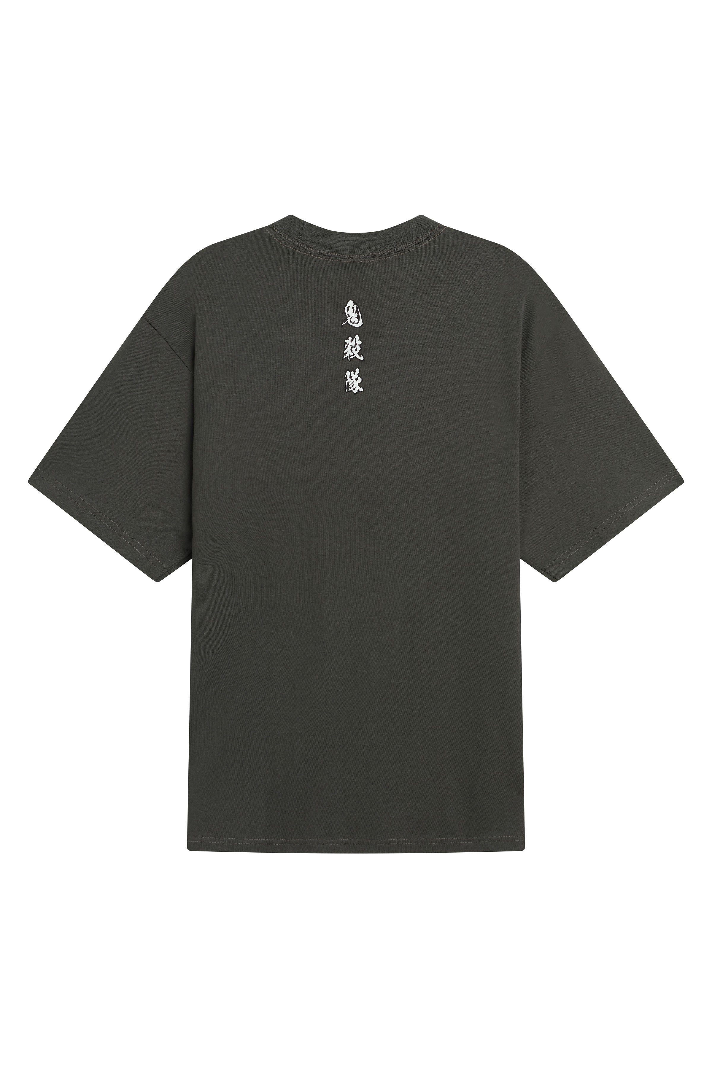 aammです(^^)/ Dim Mak x Demon Slayer - Heirloom Oversized Tee - Charcoal