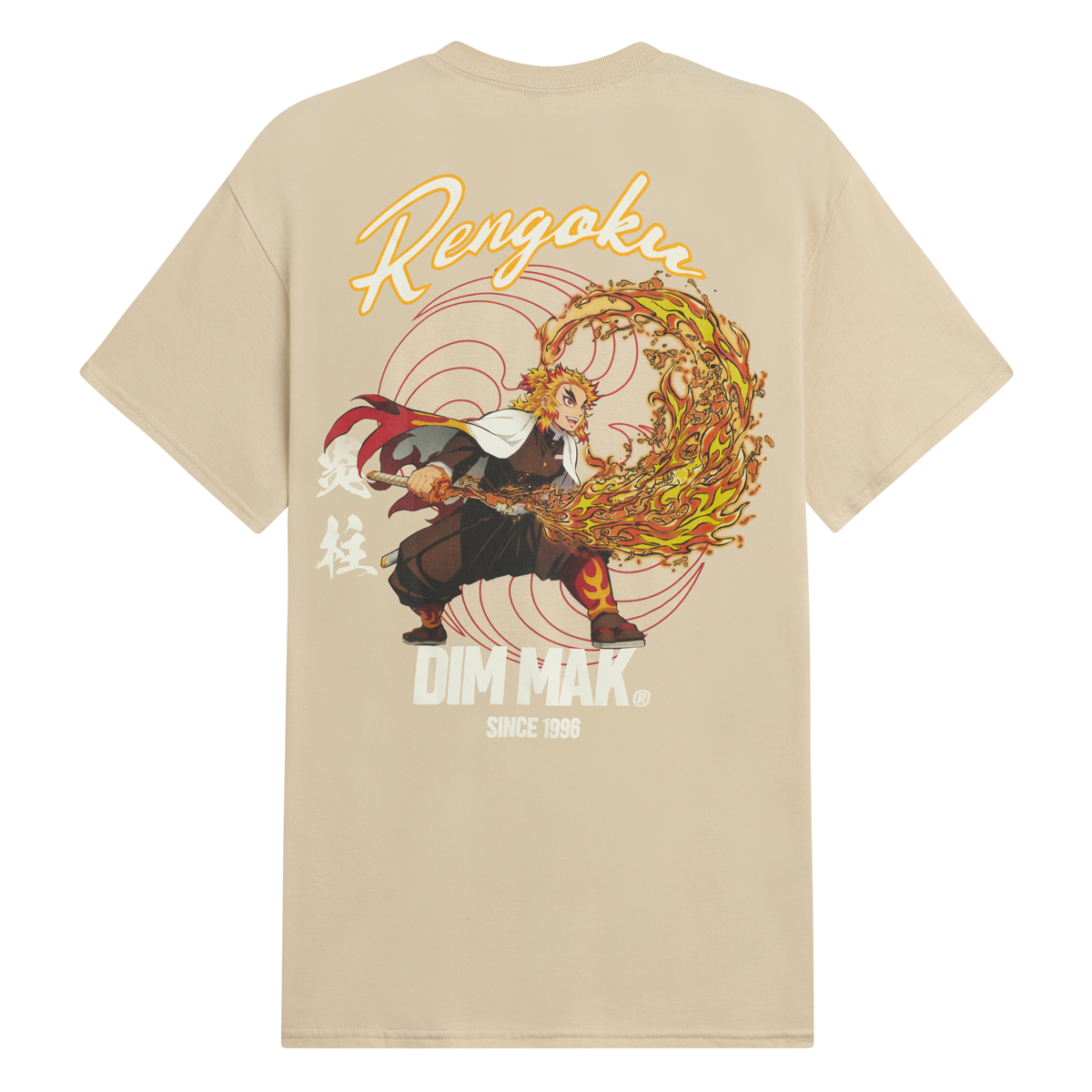 Dim Mak x Demon Slayer - Rengoku Souvenir Tee - Sand – DIM MAK COLLECTION