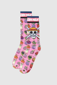 Dim Mak x One Piece - Devil Fruit Socks - Pink