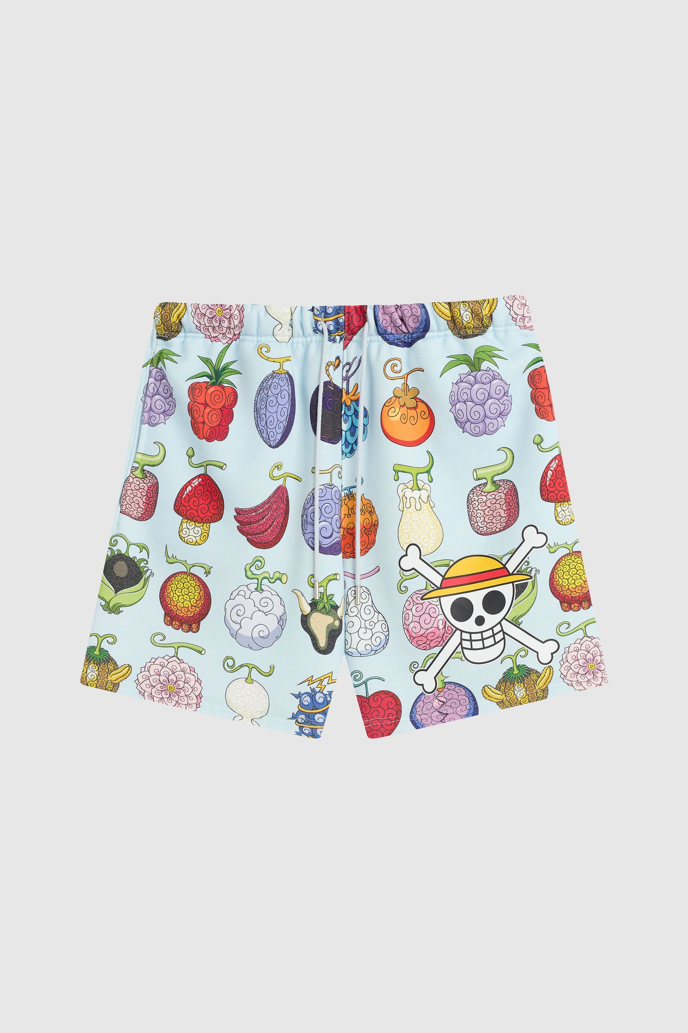 Dim Mak x One Piece - Devil Fruit Shorts - Powder Blue