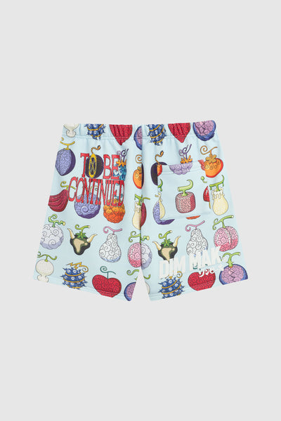 Dim Mak x One Piece - Devil Fruit Shorts - Powder Blue