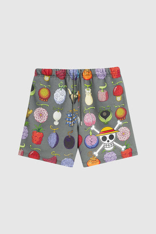 Dim Mak x One Piece - Devil Fruit Shorts - Charcoal