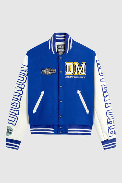 Dim Mak x Digimon - Digimon Varsity Jacket - Blue