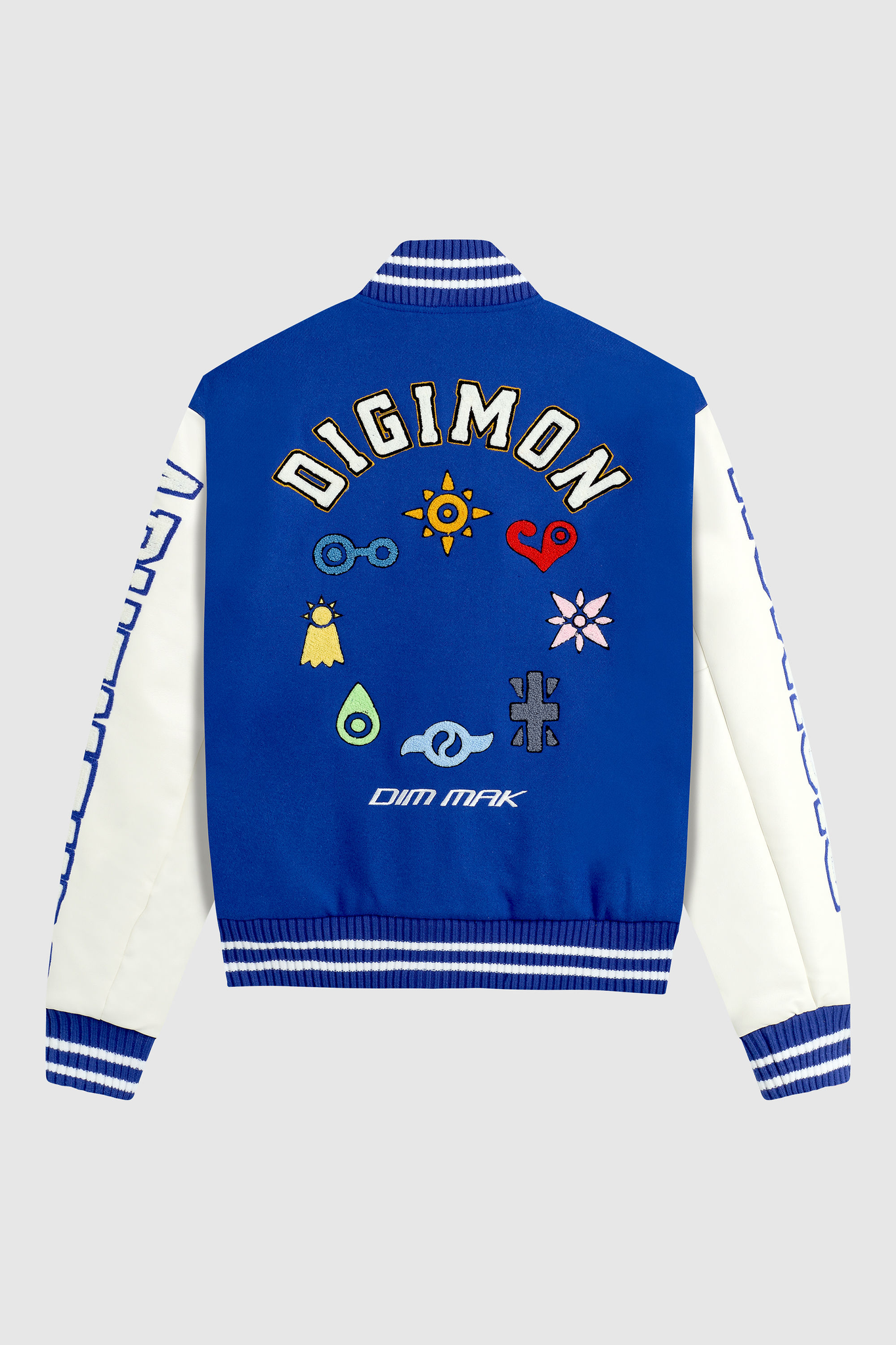 Dim Mak x Digimon - Digimon Varsity Jacket - Blue