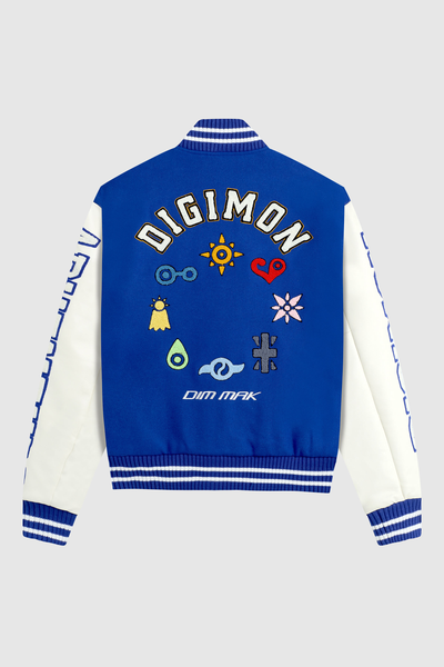 Dim Mak x Digimon - Digimon Varsity Jacket - Blue