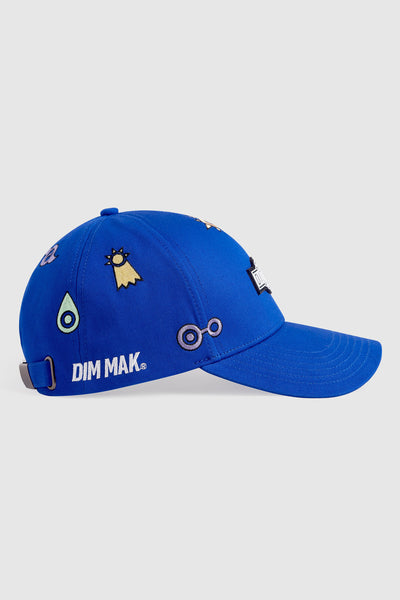 DIm Mak x Digimon - Digimon Allover Crest Cap - Royal