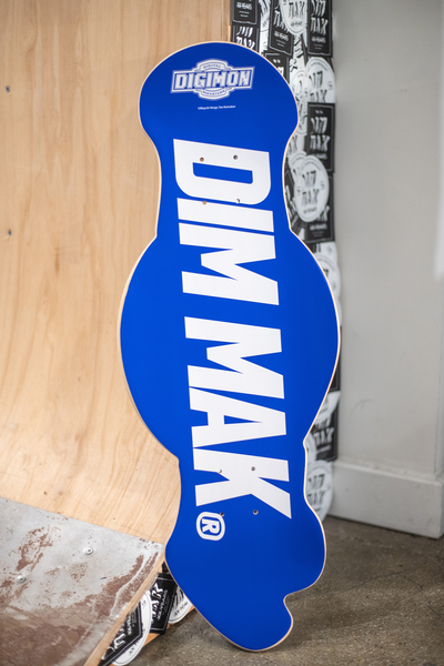 Dim Mak x Digimon - Digimon Logo CNC Skate Deck