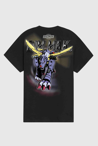 Dim Mak x Digimon: Metal Garurumon Tee - Black