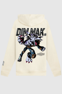 Dim Mak x Digimon: Garurumon Hoodie - Bone