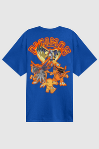 Dim Mak x Digimon - Agumon Evolution Tee - Blue