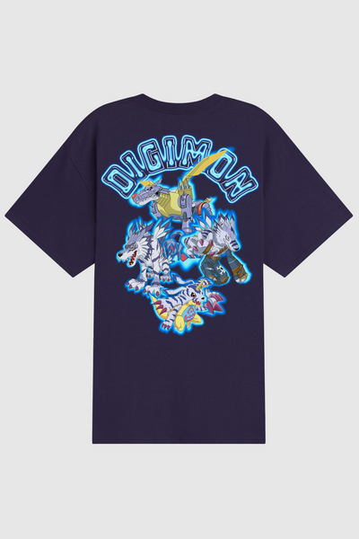 Dim Mak x Digimon - Gabumon Evolution Tee - Blackberry