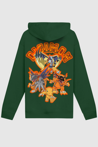 Dim Mak x Digimon - Tai Agumon Hoodie - Forest Green