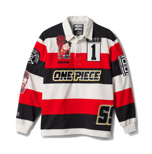 Dim Mak x One Piece - Luffy Rugby Shirt - Red/White