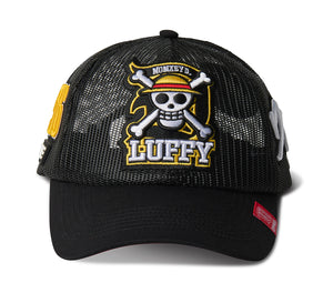 Dim Mak x One Piece - Luffy Mesh Cap - Black/Red