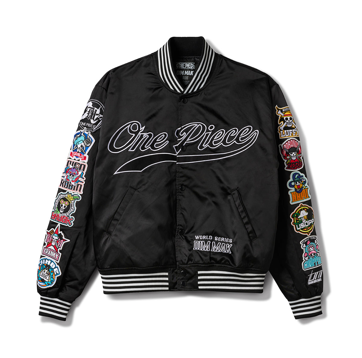 Dim Mak x One Piece - Straw Hats Baseball Jacket - Black