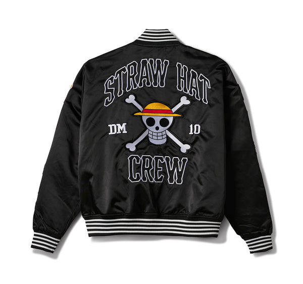 Dim Mak x One Piece - Straw Hats Baseball Jacket - Black