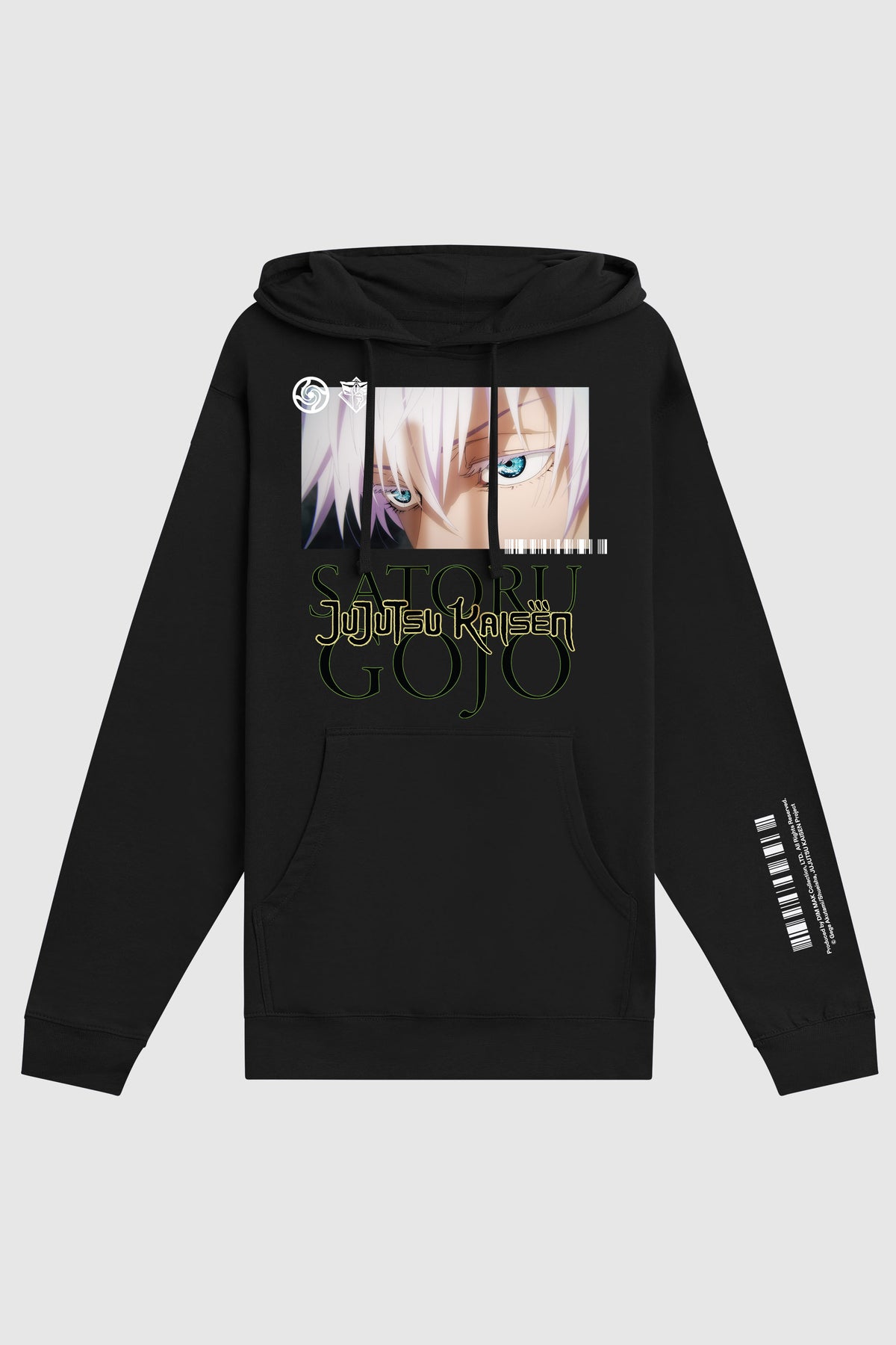 Dim Mak x Jujutsu Kaisen - Gojo Eyes Hoodie - Black – DIM MAK 