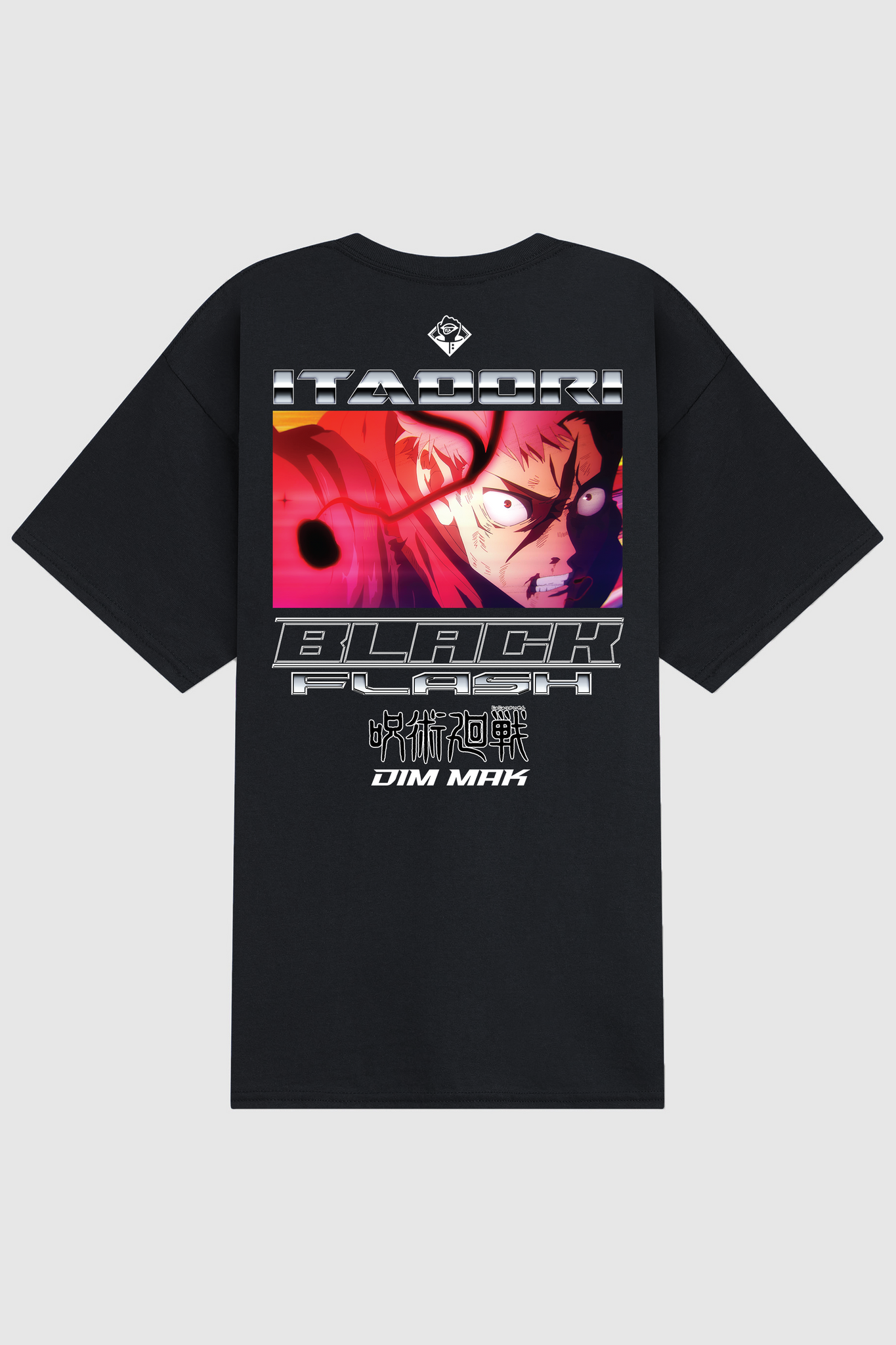 Dim Mak x Jujutsu Kaisen - Flash Yuji Tee - Black