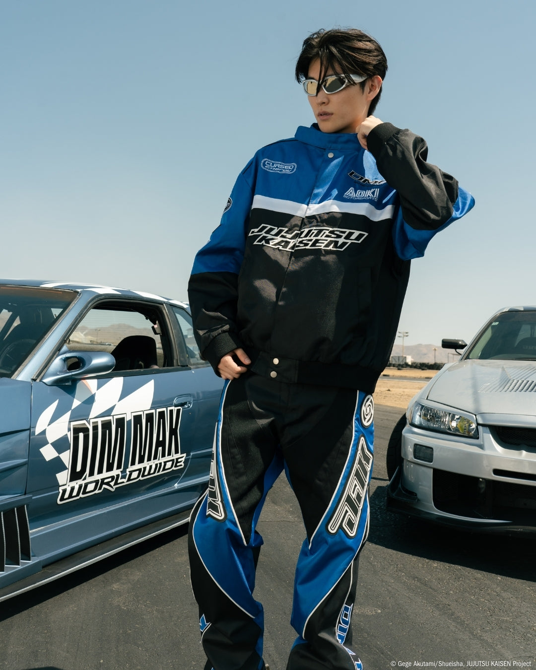 Dim Mak x Jujutsu Kaisen - JJK Race Jacket - Blue – DIM MAK COLLECTION