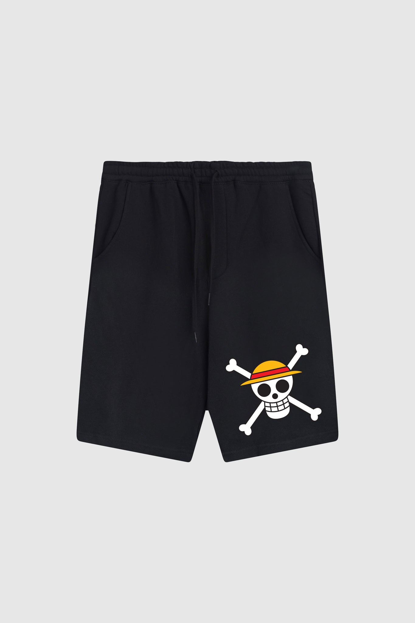 Dim Mak x One Piece - Jolly Roger Shorts - Black