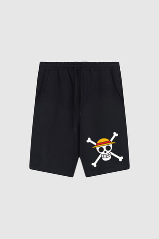 Dim Mak x One Piece - Jolly Roger Shorts - Black