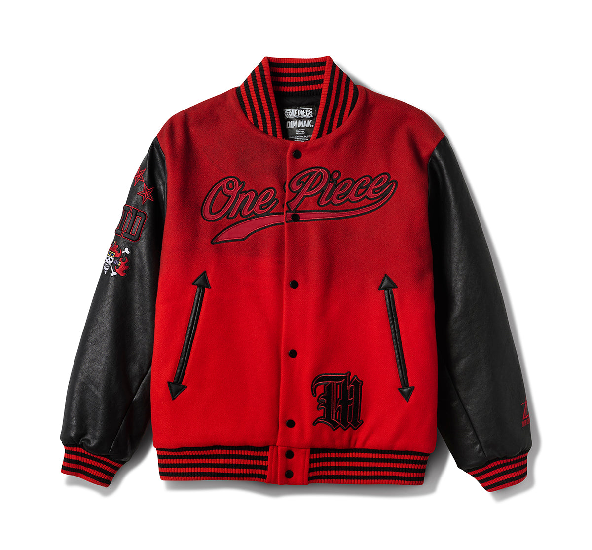 Dim Mak x One Piece - Captain Kid Varsity Jacket