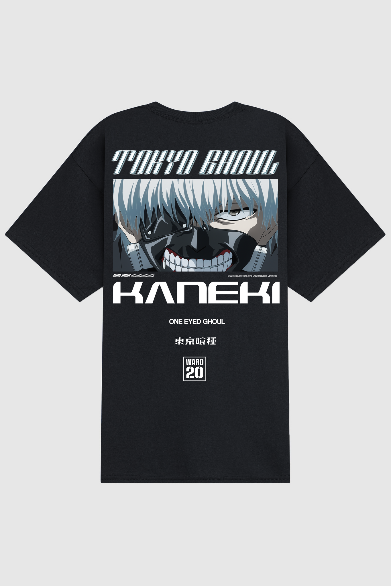 Dim Mak x Tokyo Ghoul - Kaneki White Tee - Black