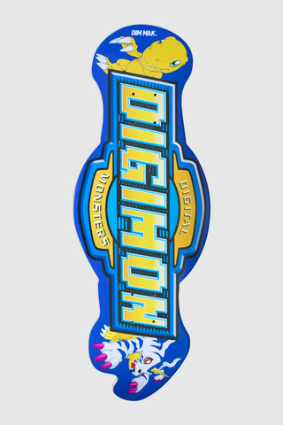 Dim Mak x Digimon - Digimon Logo CNC Skate Deck