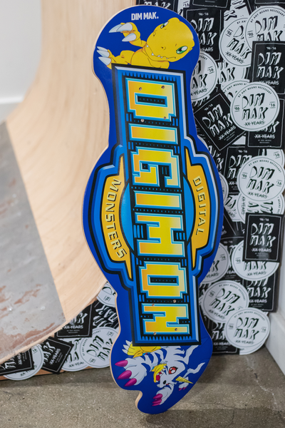 Dim Mak x Digimon - Digimon Logo CNC Skate Deck