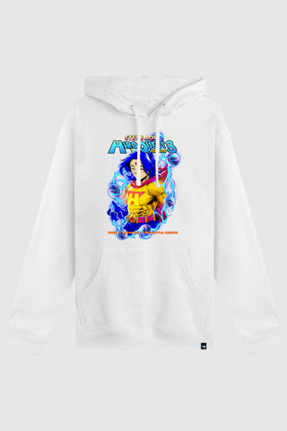 Steve Aoki - HiROQUEST 3 Winter Tour 2025 Hoodie - White