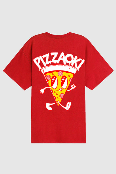 Pizzaoki Tee - Red