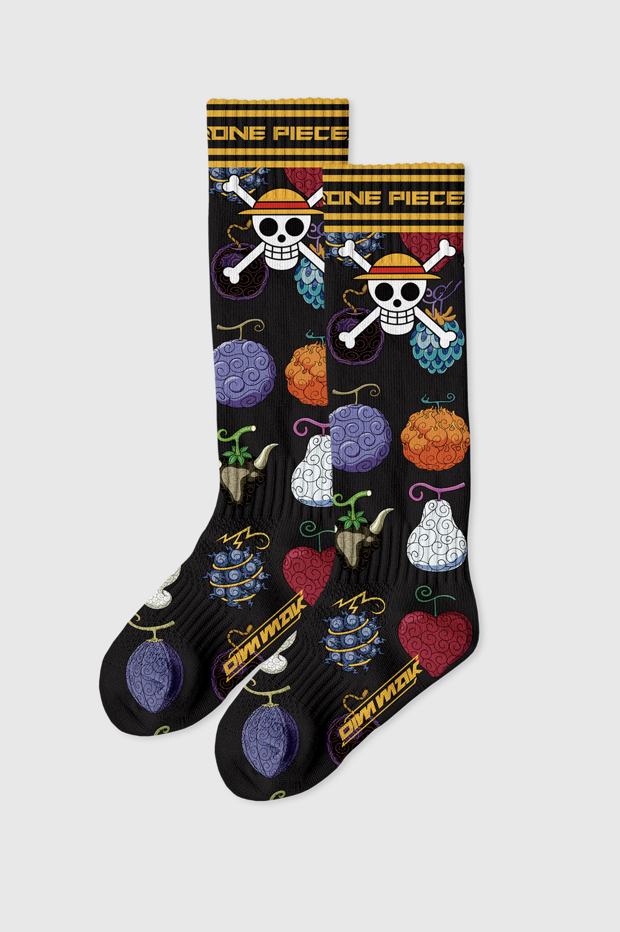 Dim Mak x One Piece - Devil Fruit Socks - Black