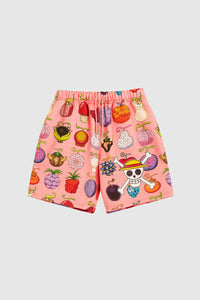 Dim Mak x One Piece - Devil Fruit Shorts - Pink