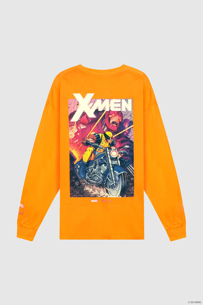 Marvel x Dim Mak: Wolverine & the X-Men - Wolverine LS Tee - Safety Orange
