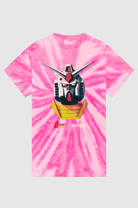 Dim Mak x Gundam Mobile Suit - Gundam Tee - Hot Pink Spiral TD