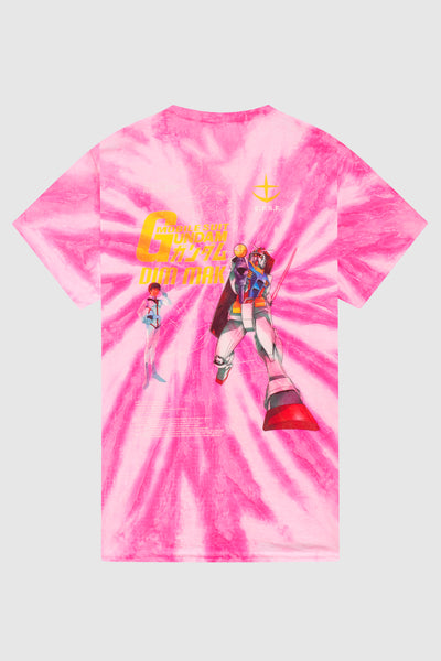 Dim Mak x Gundam Mobile Suit - Gundam Tee - Hot Pink Spiral TD