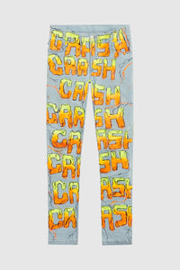 Steve Aoki + Darren Criss Crash Painted Bleached Jeans #59