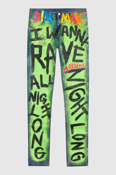 DMMK I WANNA RAVE ALL NIGHT LONG JEANS #135