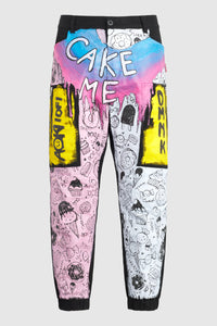 Cake Me Painted Jogger Pants #127