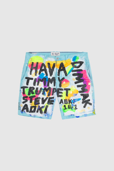 Hava Timmy Trumpet & Steve Aoki Painted Shorts #101