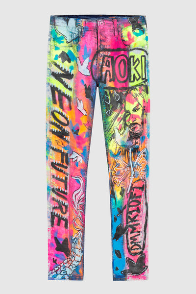 Neon Future Neon Painted Jeans #125 (archival)