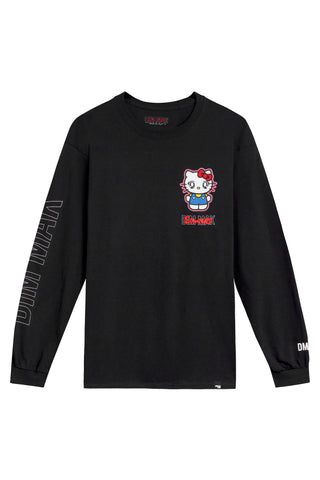 HELLO KITTY on Diamond- Girls lg - Long sleeve T-Shirt hoodie