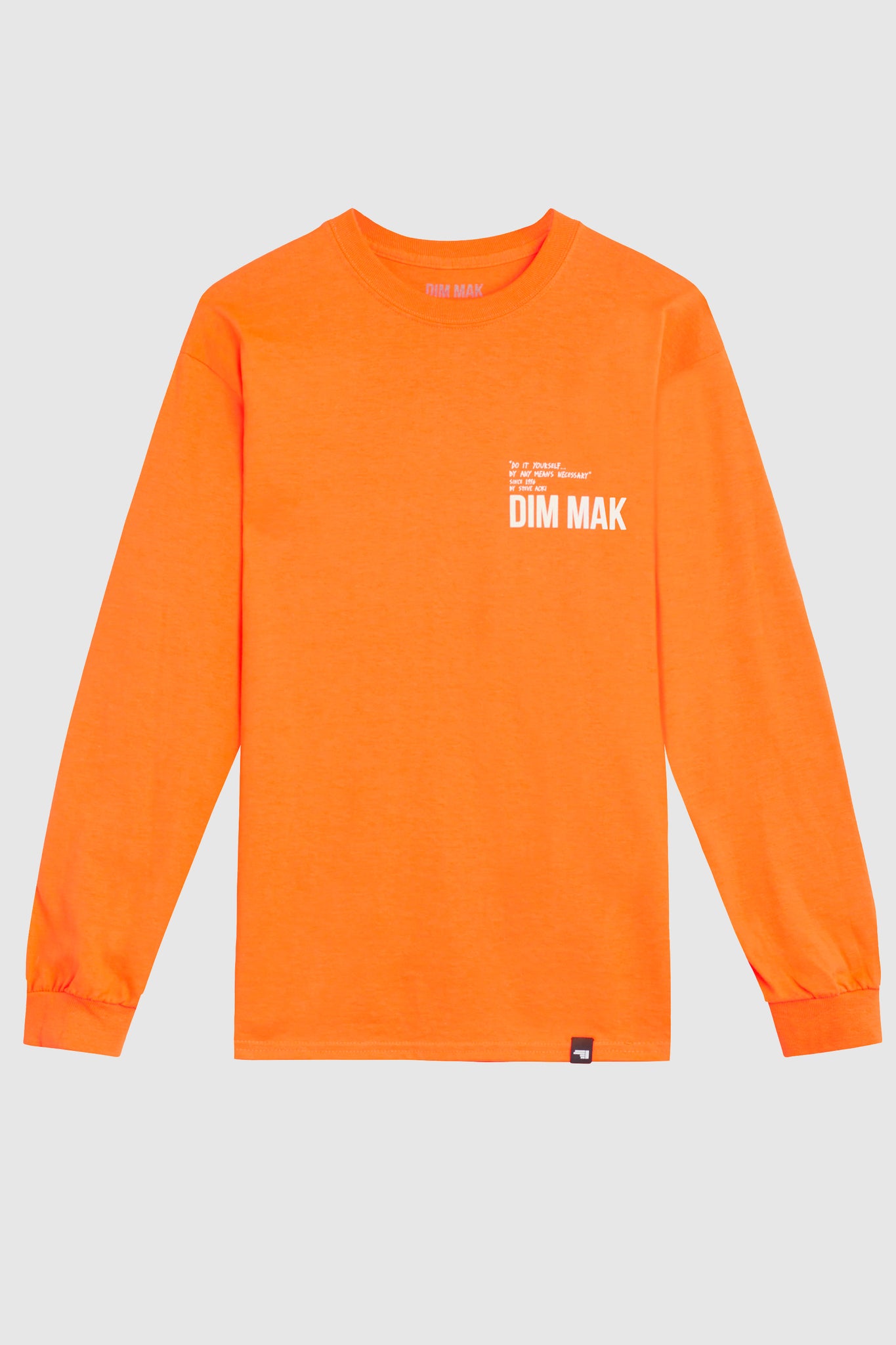 Dim Mak Essential 2.0 Long Sleeve Tee - Orange